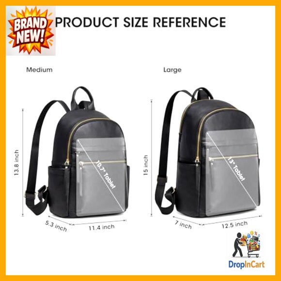 Genuine Leather Backpack Purse Elegant Daypack Adjustable Straps Large Capacity main image 5